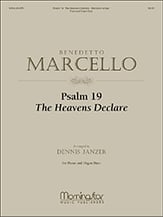 Psalm 19 The Heavens Declare Organ sheet music cover